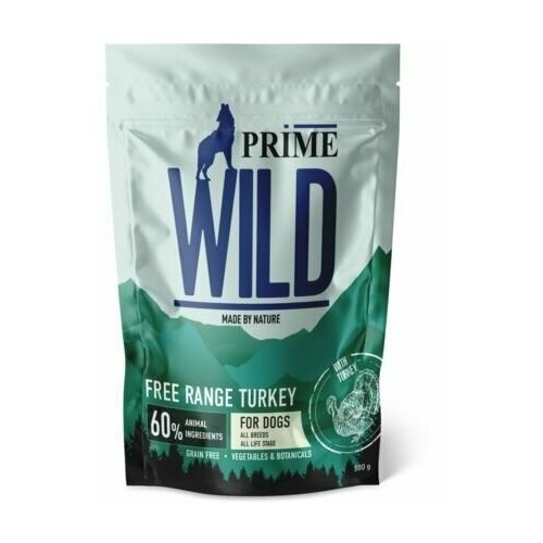 фото PRIME WILD GF FREE RANGE Сухой корм для собак всех пород с индейкой, 500 гр