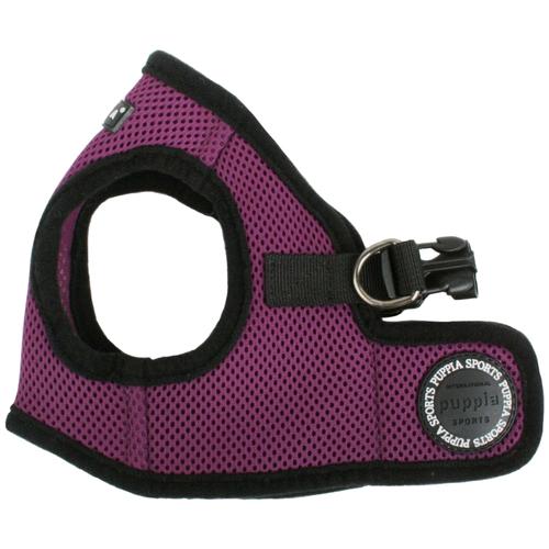 фото Шлейка Puppia Soft vest harness B, обхват шеи 32  см, фиолетовый, L