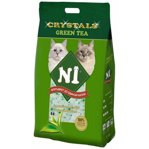 фото Наполнитель N1 Crystals Green Tea Силикагель NEW 12,5л