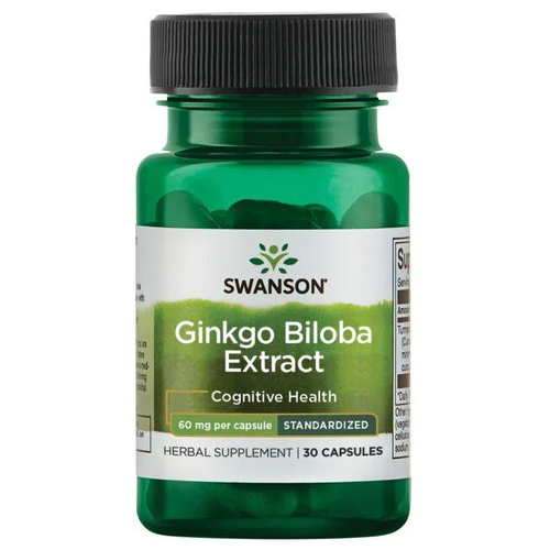 фото Swanson Ginkgo Biloba Extract STD 60 мг 30 капс