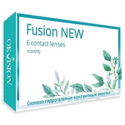 фото Контактные линзы OKVision Fusion NEW, 6 шт., R 8,6, D -1,25, 1 уп.