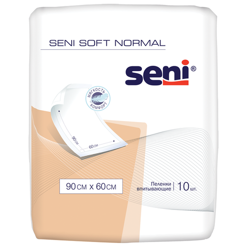 фото Пеленки впитывающие одноразовые Seni Soft Normal 90 x 60 см, 10 шт.