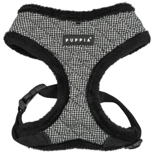 фото Шлейка Puppia Gaspar harness A, обхват шеи 32  см, black, S