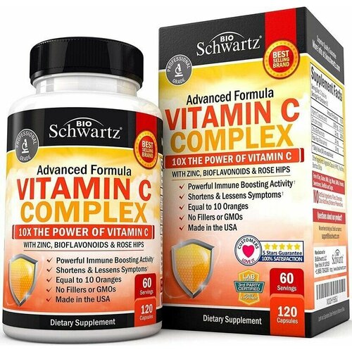 фото Комплекс с витамином С Vitamin C complex Bio Schwartz 120 капсул