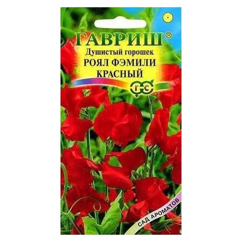 фото Горошек душистый Роял Фэмили красный, семена Гавриш Сад ароматов 1г