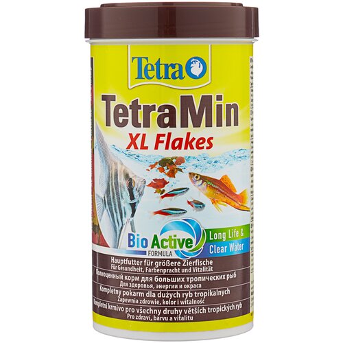 фото Сухой корм  для  рыб, ракообразных Tetra TetraMin XL Flakes, 500 мл, 80 г