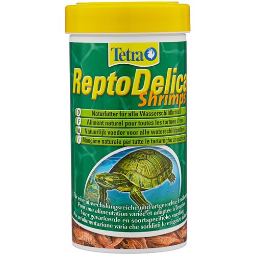 фото Сухой корм  для  рептилий, ракообразных Tetra ReptoDelica Shrimps, 250 мл, 50 г6 шт. в уп.