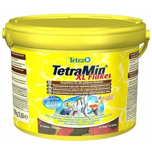 фото Сухой корм  для  рыб, ракообразных Tetra TetraMin XL Flakes, 3.6 л, 850 г