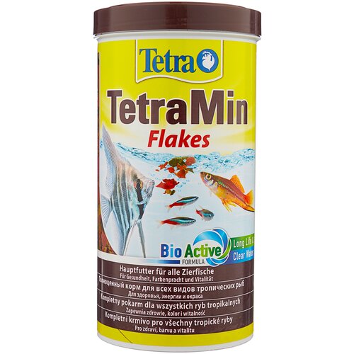 фото Сухой корм  для  рыб, ракообразных Tetra TetraMin flakes, 1 л, 200 г