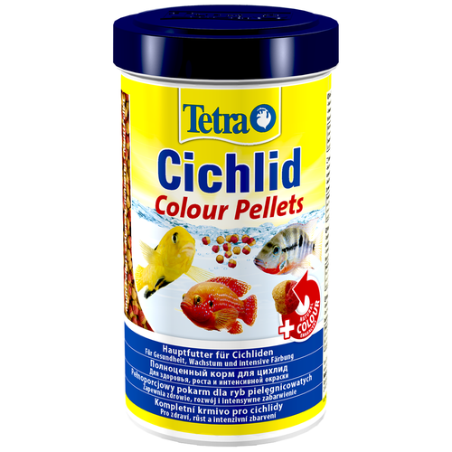 фото Сухой корм  для  рыб Tetra Cichlid Colour Pellets, 500 мл, 165 г