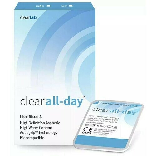 фото Контактные линзы Clearlab Clear All-day, 6 шт., R 8,6, D -5,25, 1 уп.