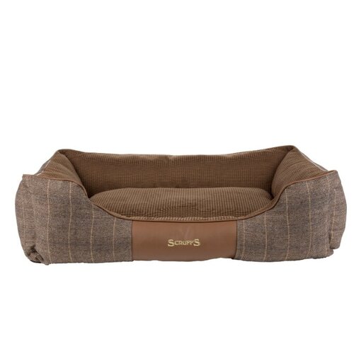 фото Лежак для собак и кошек Scruffs Windsor Box Dog Bed 90х70х26 см 90 см 70 см коричневый 26 см