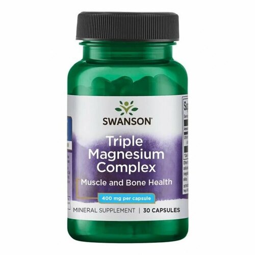 фото Swanson Triple Magnesium Complex 400 мг 30 капсул