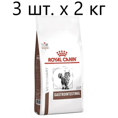 фото Сухой корм для кошек Royal Canin GastroIntestinal GI32, при проблемах с ЖКТ, 3 шт. х 2 кг