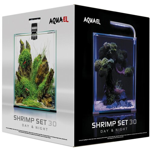 фото Аквариум AquaEl Shrimp set Smart LED Day/Night 30 л - с набором оборудования, белый