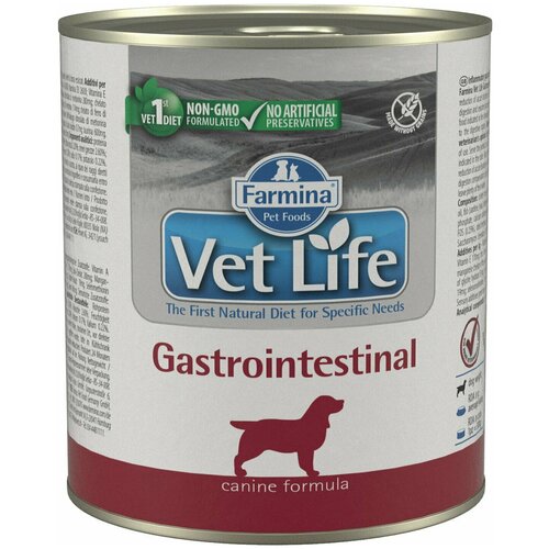 фото Влажный корм 6 шт по 300 г Vet Life Dog Gastrointestinal для собак