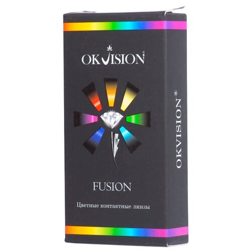 фото Контактные линзы OKVision Fusion, 2 шт., R 8,6, D -6, green yellow, 1 уп.