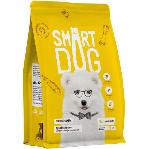 фото Сухой корм для щенков Smart Dog с цыпленком 1 уп. х 10 шт. х 800 г