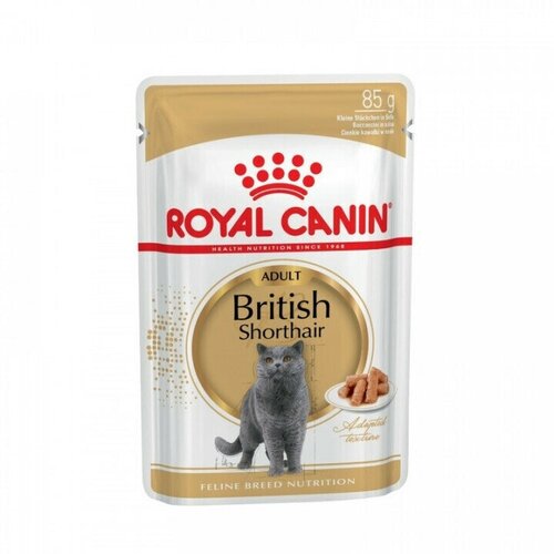 фото Влажный корм для кошек Royal Canin для британских короткошерстных 6 шт. х 85 г (кусочки в соусе)