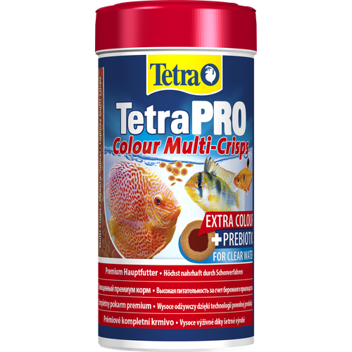 фото Корм Tetra TetraPRO Colour Multi-Crisps 250 мл, чипсы премиум для усиления окраски всех видов тропических рыб