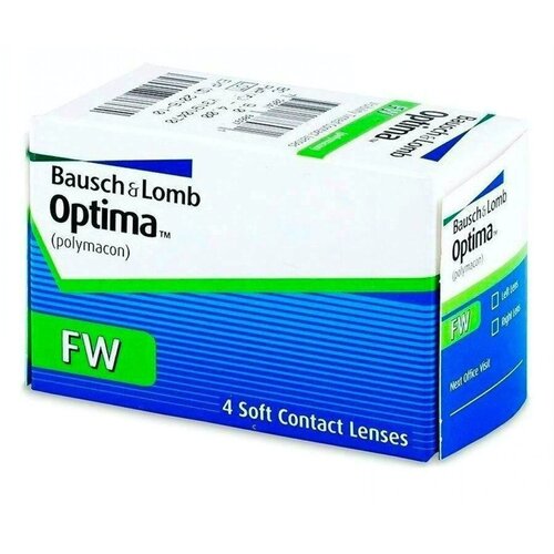 фото Контактные линзы Bausch & Lomb Optima FW, 4 шт., R 8,7, D -5,75