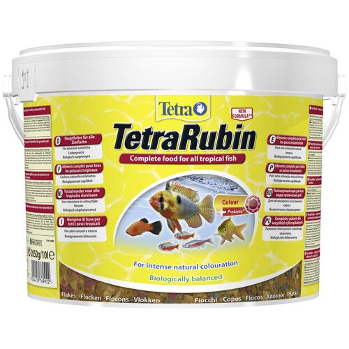 фото Сухой корм  для  рыб, ракообразных Tetra TetraRubin Flakes, 10 л, 2.05 кг