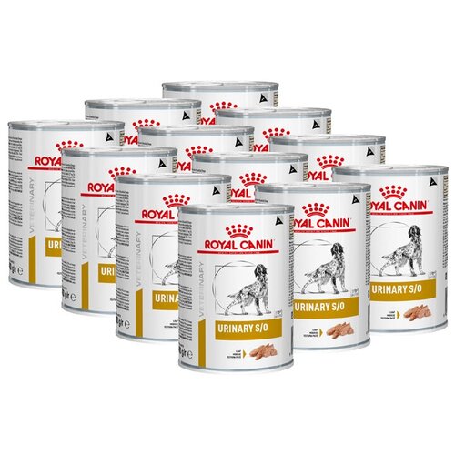 фото Влажный корм для собак Royal Canin Urinary S/O, при заболеваниях мочевыделительной системы 1 уп. х 12 шт. х 400 г