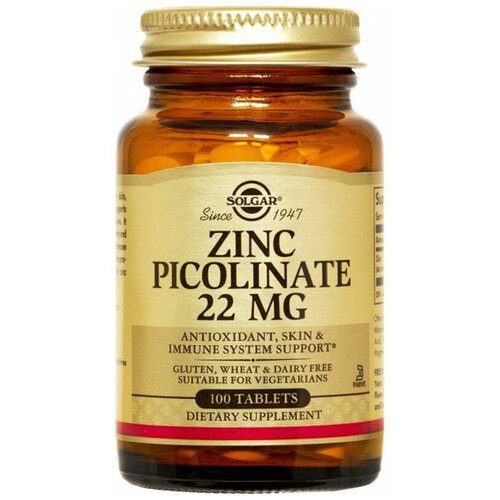 фото Solgar Zinc Picolinate таб., 250 мл, 170 г, 100 шт.