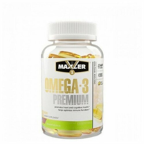 фото Maxler Omega 3 Premium капс., 100 г, цитрусовый