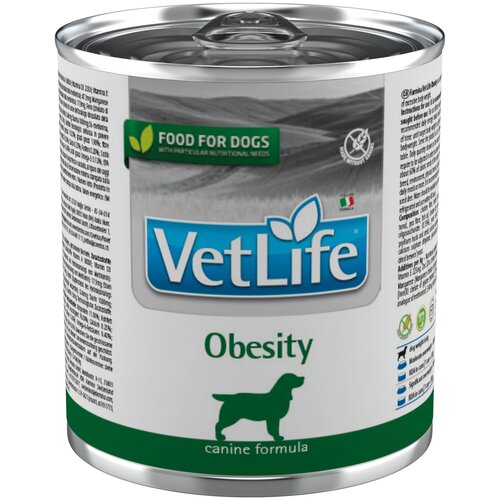 фото Влажный корм для собак Farmina Vet Life Canine Obesity при избыточном весе 6 уп. х 1 шт. х 300 г