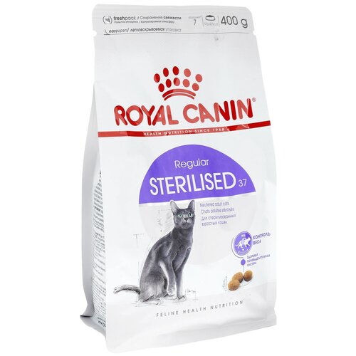 фото Сухой корм для стерилизованных кошек Royal Canin Sterilised 37 10 шт. х 400 г (кусочки в соусе)