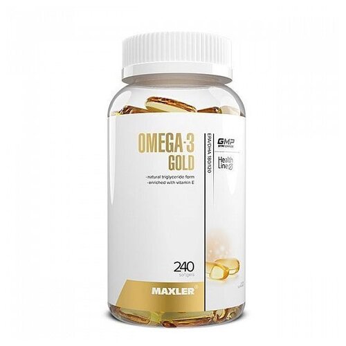 фото MAXLER Omega-3 Gold капс., 400 г, 240 шт.