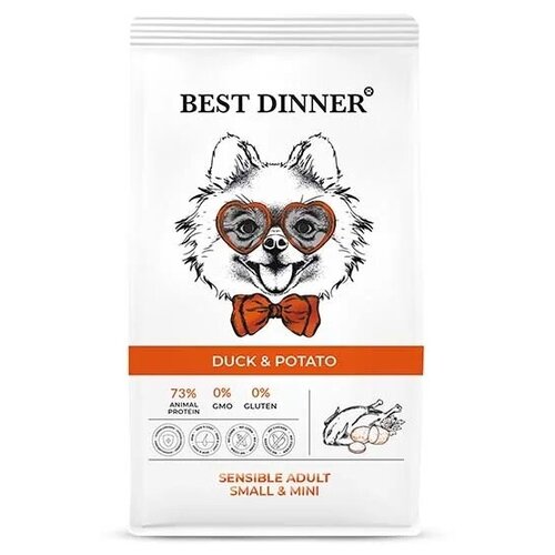 фото Best Dinner Dog Adult Sensible Mini 10кг х 2шт утка с картофелем сухой для собак мелких пород