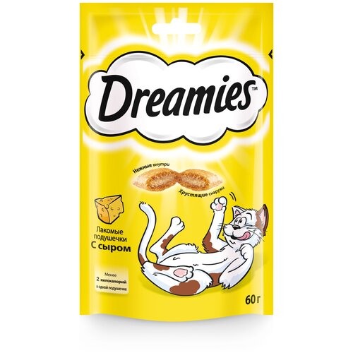 фото Лакомство для кошек  Dreamies Лакомство для кошек Dreamies подушечки, 60 г сыр