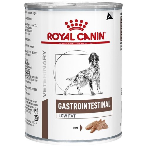 фото Влажный корм для собак Royal Canin Gastro Intestinal при болезнях ЖКТ, с низким содержанием жира 1 уп. х 6 шт. х 410 г