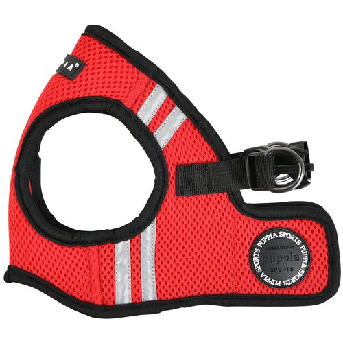 фото Шлейка Puppia Soft vest harness pro красный, L