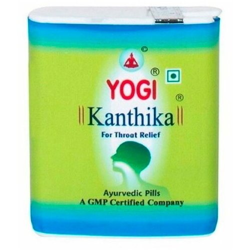 фото Йоги Кантика Йоги Аюрведа (Yogi Kanthika Yogi Ayurveda) от боли в горле и простуды, 140 гранул