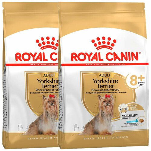 фото ROYAL CANIN YORKSHIRE TERRIER ADULT 8+ для пожилых собак йоркширский терьер старше 8 лет (0,5 + 0,5 кг)