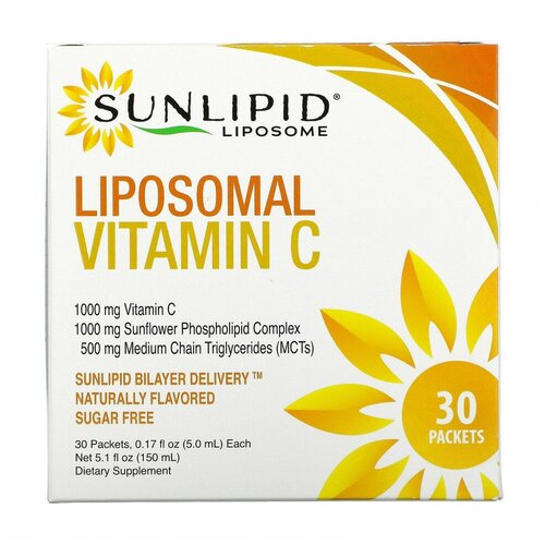 фото SunLipid Liposomal Vitamin C Липосомальный витамин C, 30 пакетиков