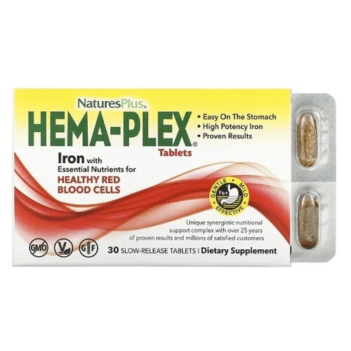 фото Nature's Plus Hema-Plex Slow-Release таб.