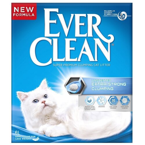 фото Комкующийся наполнитель Ever Clean Extra Strength Unscented, 6л, 1 шт.