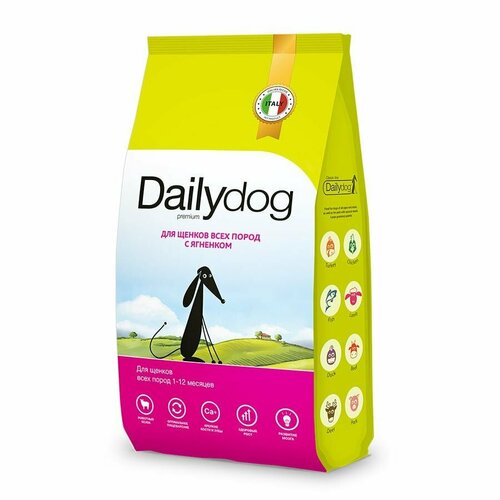 фото Dailydog Classic line сухой корм для щенков всех пород, с ягненком 1,5 кг