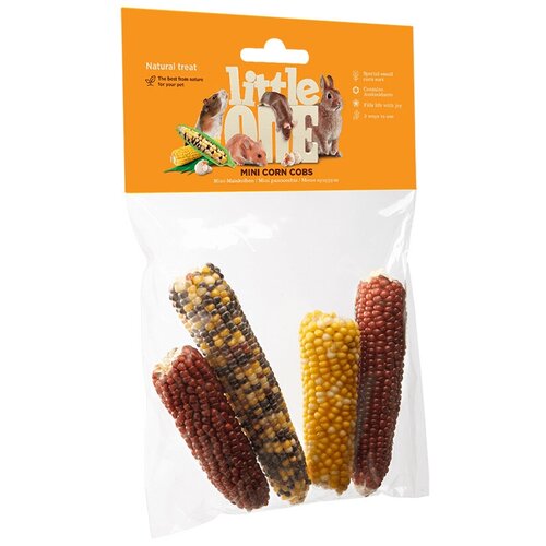 фото Лакомство для кроликов Little One Mini corn cobs, 130 г