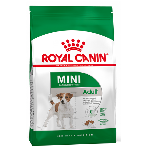 фото Сухой корм Royal Canin Mini Adult для собак  мелких размеров от 10 месяцев до 8 лет 1 уп. х 2 шт. х 800 г