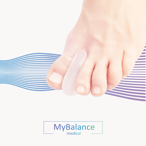 фото Силиконовый выпрямитель большого пальца ноги MyBalance, размер L