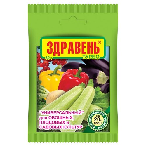 фото Удобрение ЗДРАВЕНЬ Здравень Турбо универсальное, 0.03 л, 30 г, 1 уп.