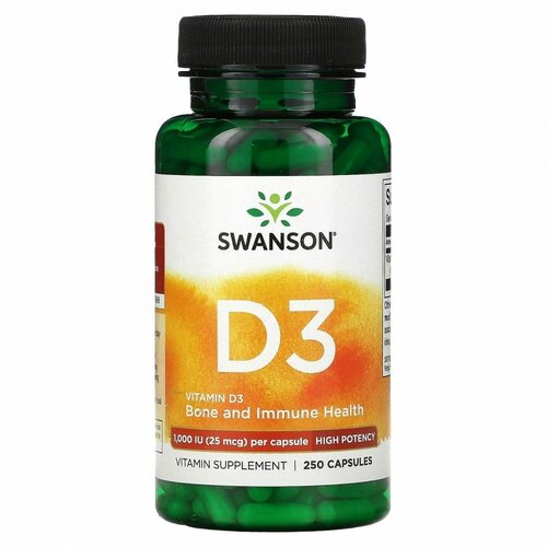 фото Vitamin D3 Higher Potency, 1000 ME, 120 г, 250 шт.