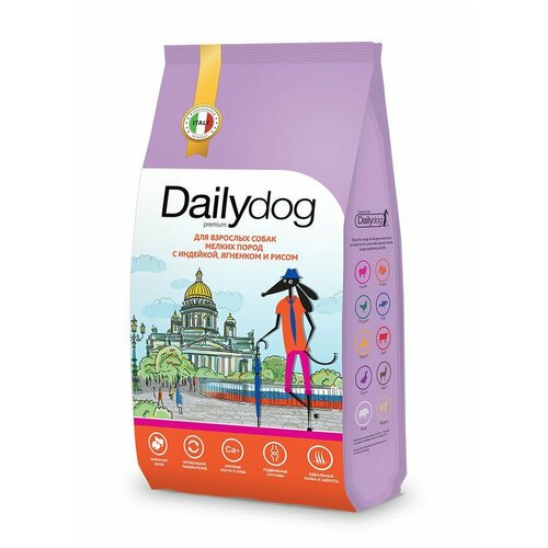 фото Dailydog casual line корм для взрослых собак мелких пород с индейкой, ягненком и рисом, 3 кг