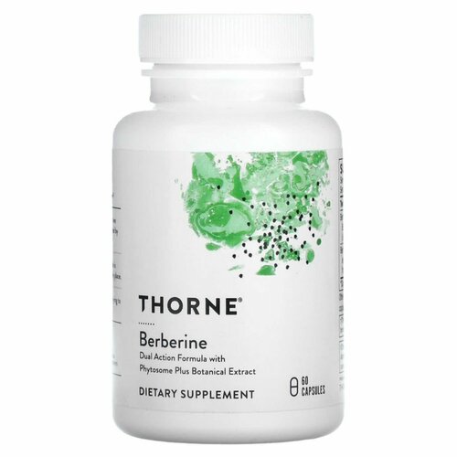 фото Thorne Research, Берберин, Berberine 200 mg, 60 caps