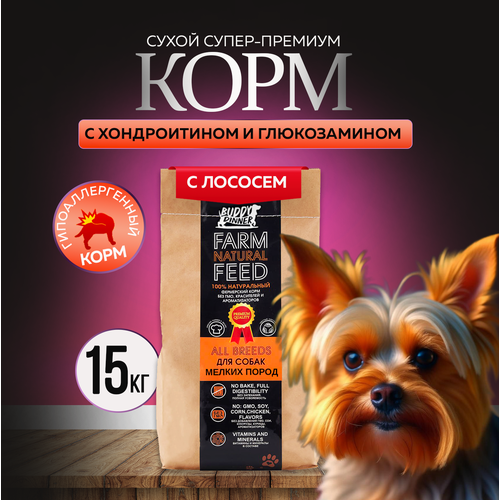 фото Сухой корм для собак мелких пород Buddy Dinner Orange Line Hypoallergenic с лососем 15 кг